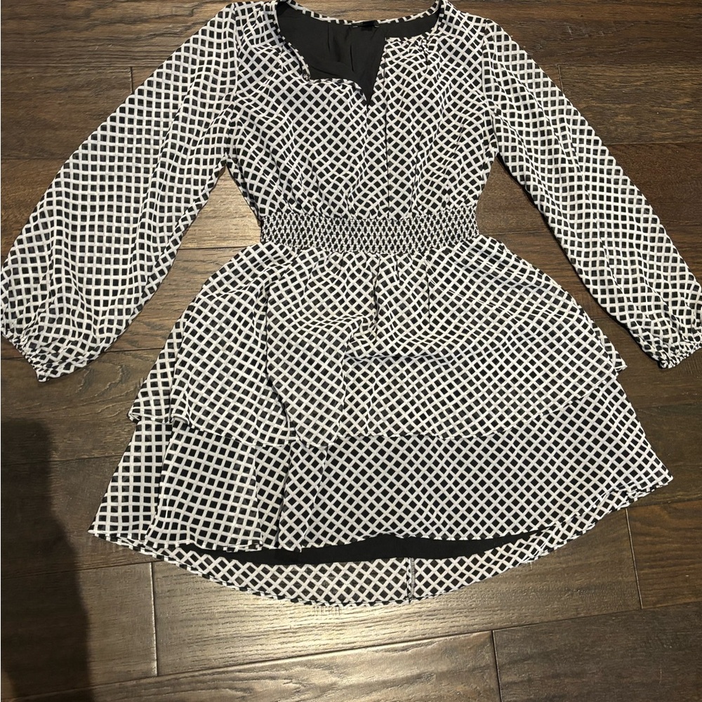 Ann Taylor mini puff dress